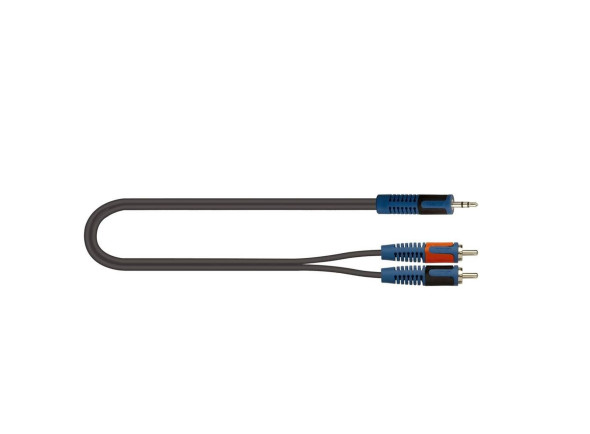 Quiklok RKSA/150-5 Cabo adaptador ROK SOLID, Minijack estéreo / 2 x RCA M, 5 m. Quiklok RKSA/150-5 Cabo adaptador ROK SOLID, Minijack estéreo / 2 x RCA M, 5 m.